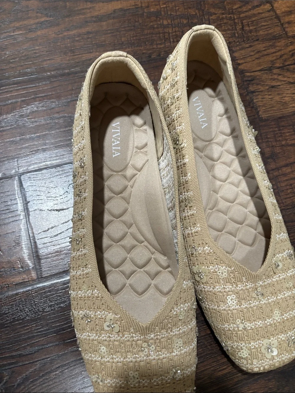 Women's flowers Sequin Ballet Flats